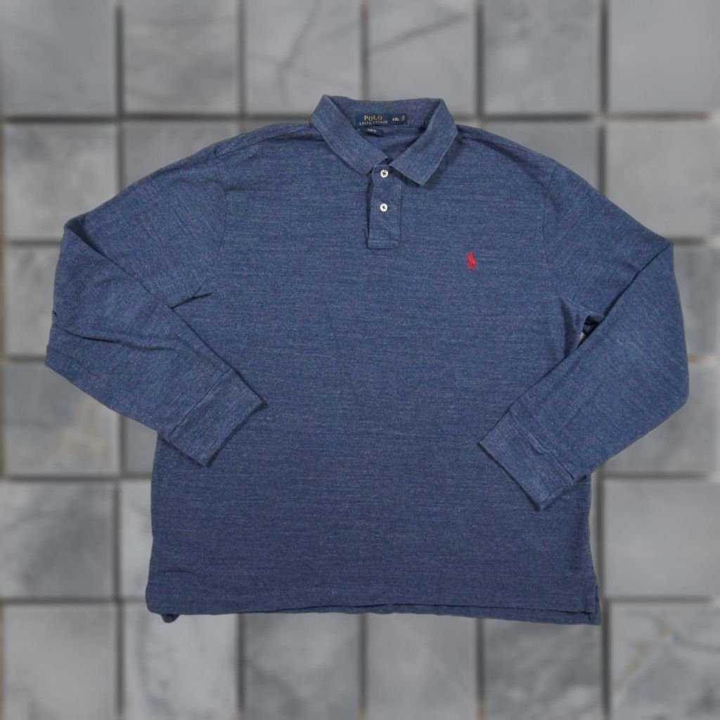 Polo Ralph Lauren VINTAGE Polo Ralph Lauren Shirt Mens 2XL Blue Long Sleeve Slim Fit Preppy Collared Polo Shirt Mens 2XL Blue Long Sleeve Slim Fit Preppy Collared Size US XXL / EU 58 / 5 - 1 Thumbnail