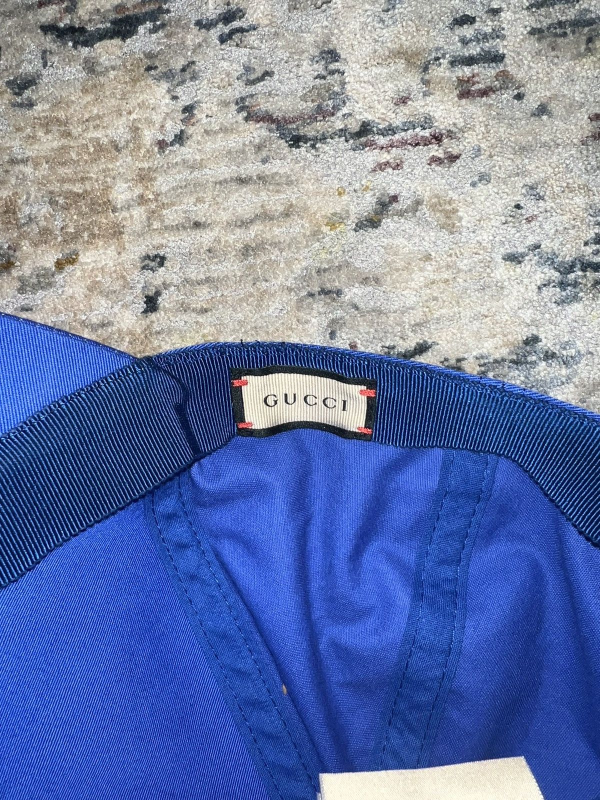Gucci Blue Gucci 100 Baseball Velcro Strap Cap Sz OS Size ONE SIZE - 6 Thumbnail
