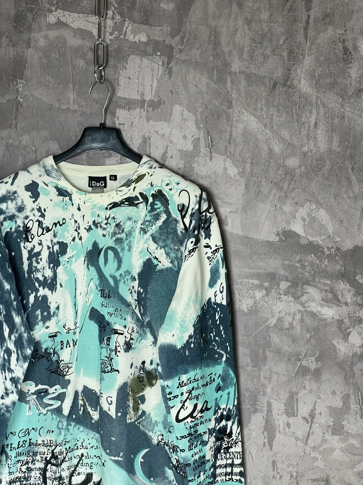 Dolce & Gabbana × Vintage D&G Dolce&Gabbana Y2K Sweater - Multicolour Glamour size XL Size XL / US 12-14 / IT 48-50 - 4 Thumbnail