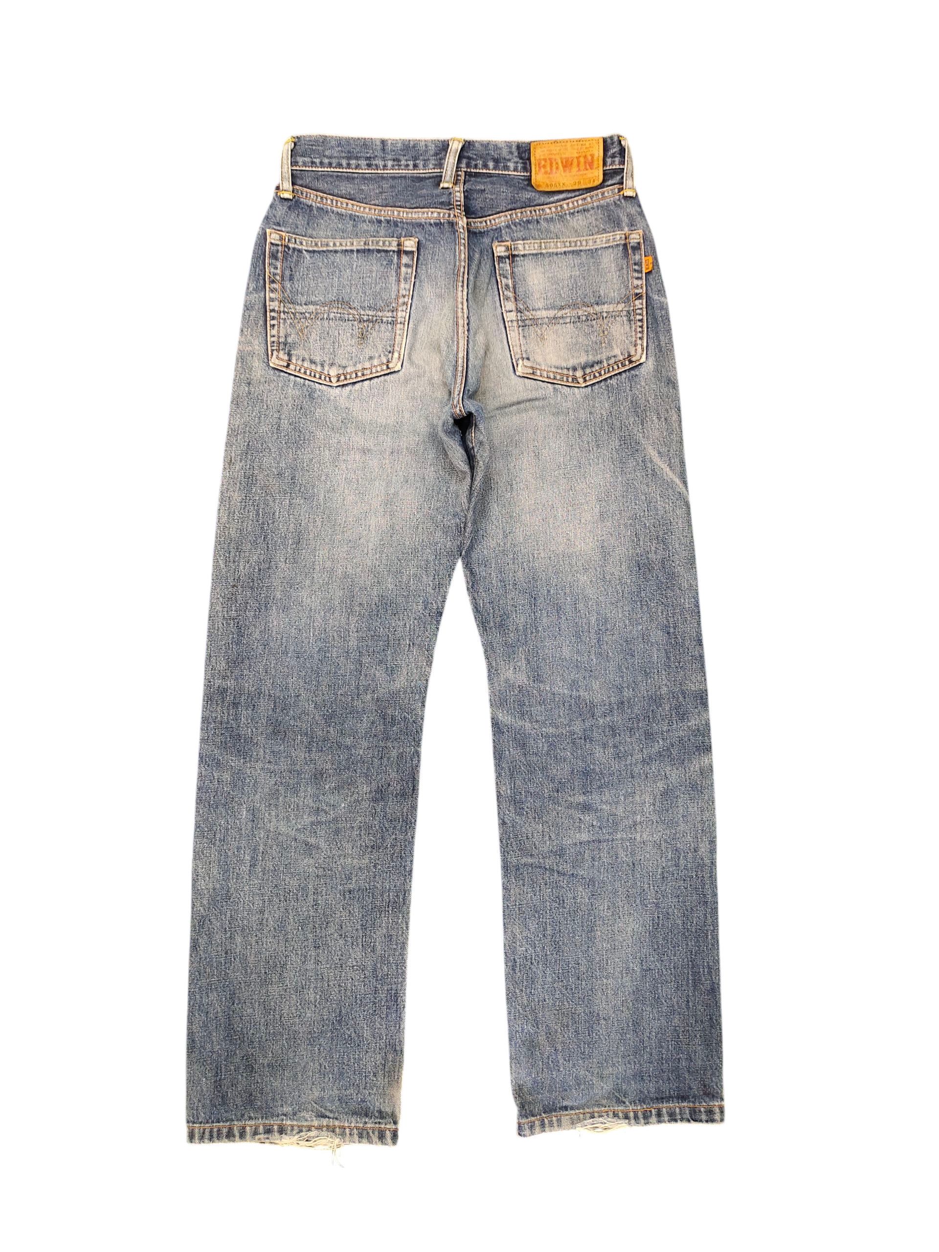 Kapital Vintage 90s Edwin 505xx Selvedge Dirty Distress Denim Jeans Size US 29 - 8 Thumbnail