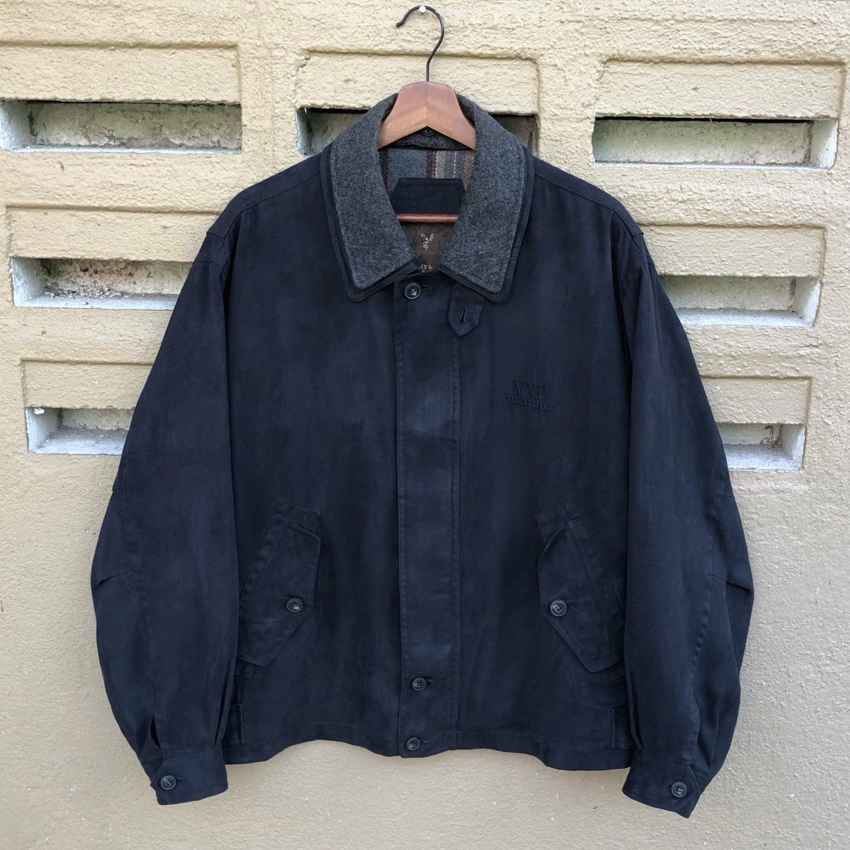 Playboy Vintage Playboy Men’s Black Suede Bomber Jacket Size US L / EU 52-54 / 3 - 1 Thumbnail