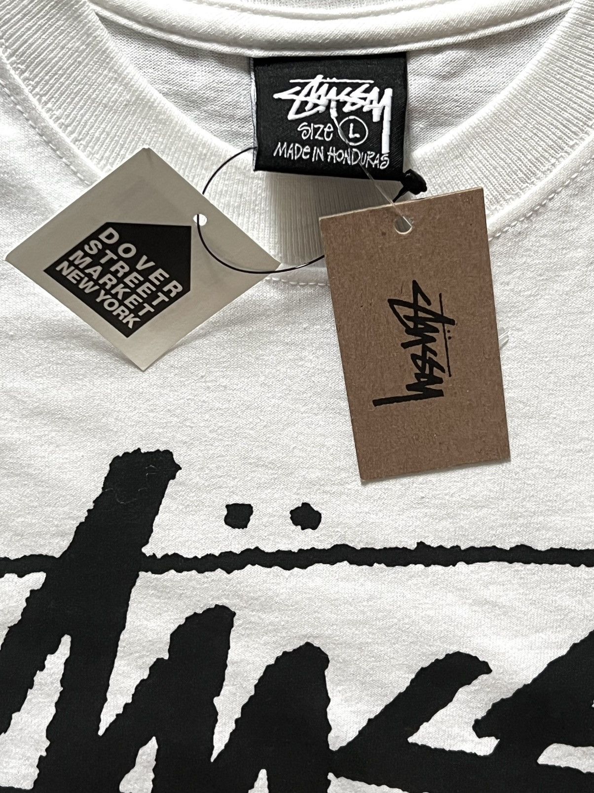 Dover Street Market × Stussy Stussy x DSM LS T white large Size US L / EU 52-54 / 3 - 8 Thumbnail