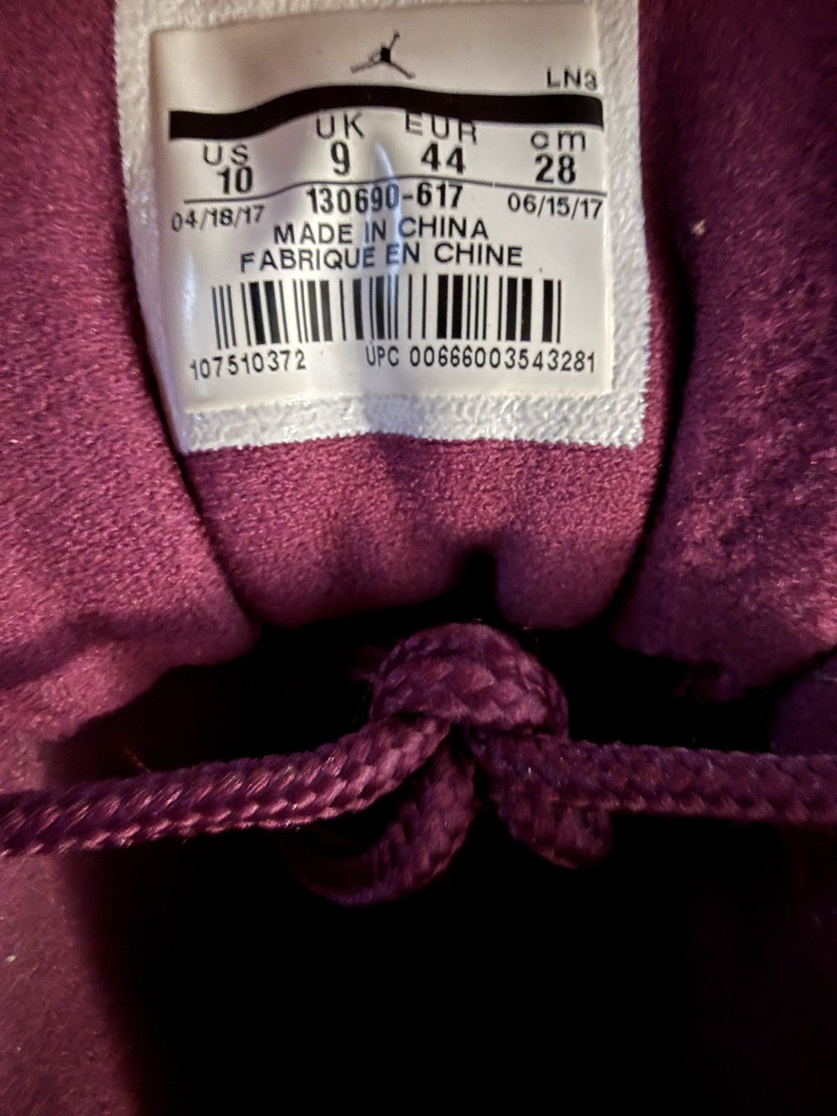 Jordan Brand Air Jordan 12 Retro ‘Bordeaux’ Size US 10 / EU 43 - 6 Thumbnail