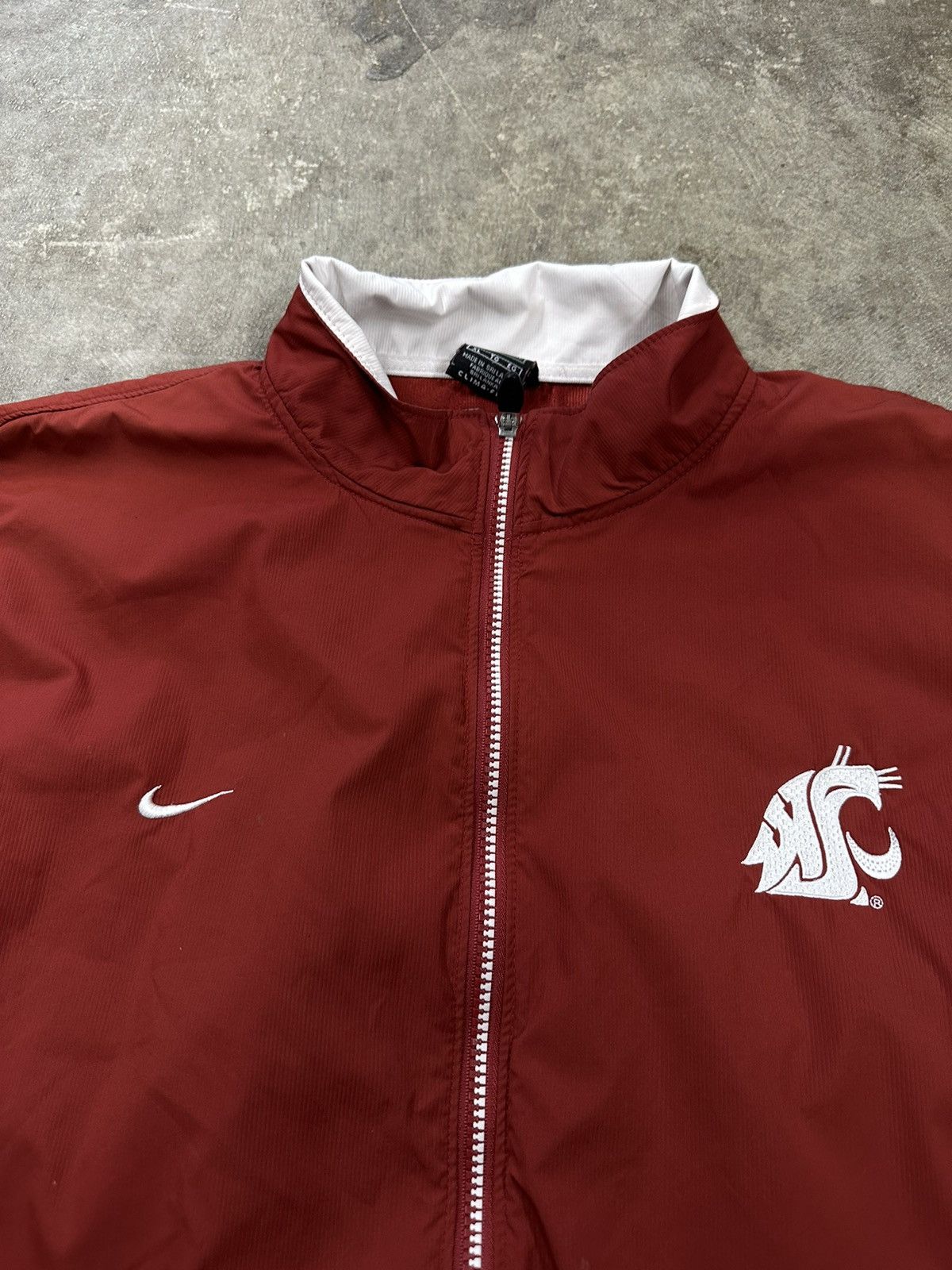 Nike Crazy Y2K Nike WSU Cougars Collegiate Windbreaker Size US XL / EU 56 / 4 - 4 Thumbnail