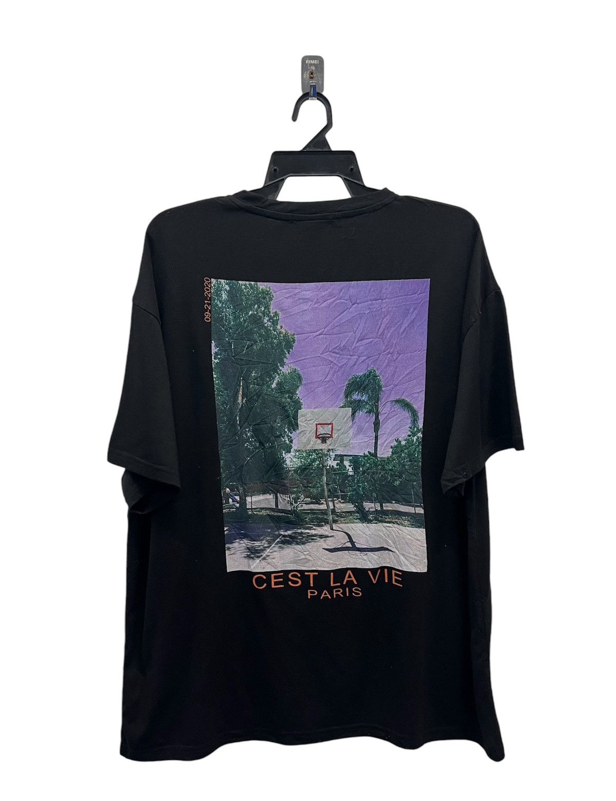 Shein SHEIN CEST LA VIE PARIS Letter And Graphic Print SHIRT Size US L / EU 52-54 / 3 - 1 Thumbnail