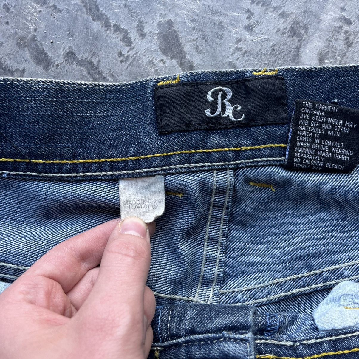 Japanese Brand × Vintage Crazy Y2K Baggy BC Jeans Washed Denim Embroidered Pockets Size US 38 / EU 54 - 3 Thumbnail