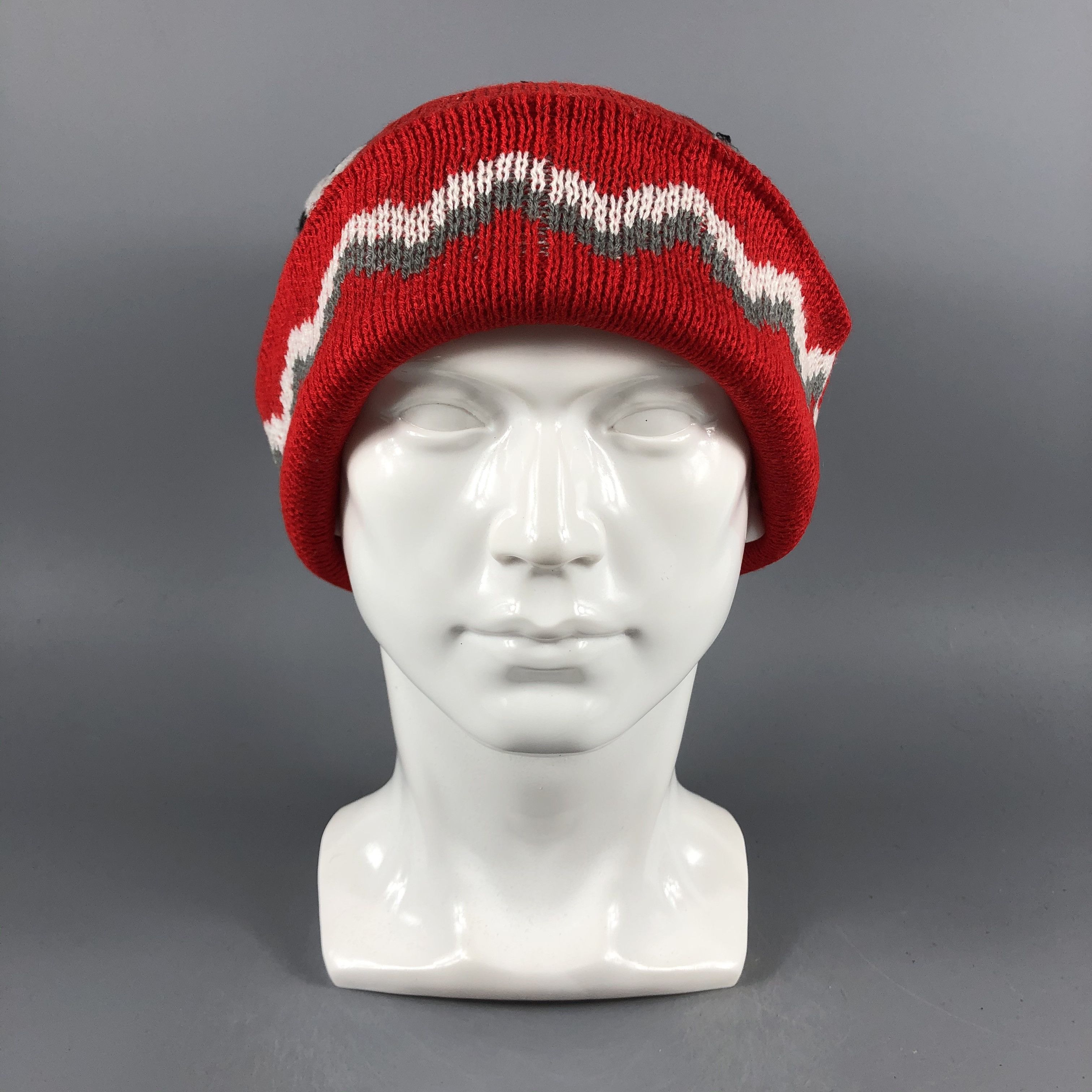 Japanese Brand × Vintage Unknown Animal Bobble Red Beanie Snow Hat Snow Cap -D1086 Size ONE SIZE - 8 Thumbnail