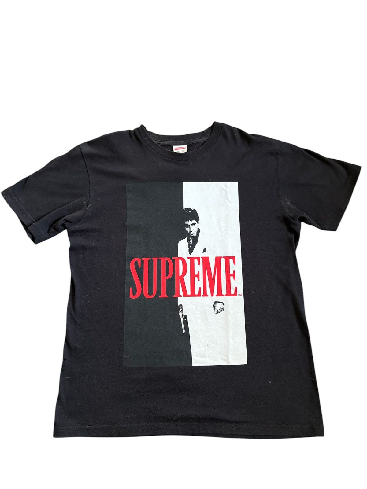 Supreme Supreme Scarface Split Tee Black- 2017 Size US M / EU 48-50 / 2 - 1 Thumbnail
