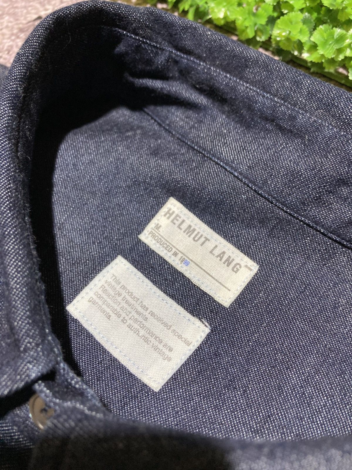 Helmut Lang Helmut Lang 1999 Men's Shirt L Blue Cotton Denim Parachute Size US L / EU 52-54 / 3 - 10 Thumbnail