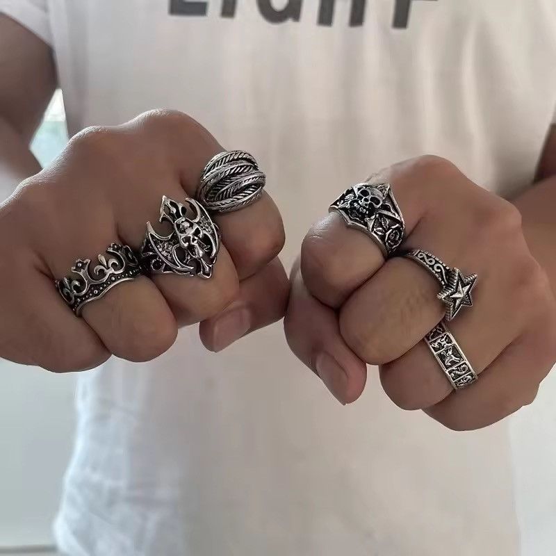 Jewelry Gothic Ring Set Size ONE SIZE - 2 Thumbnail