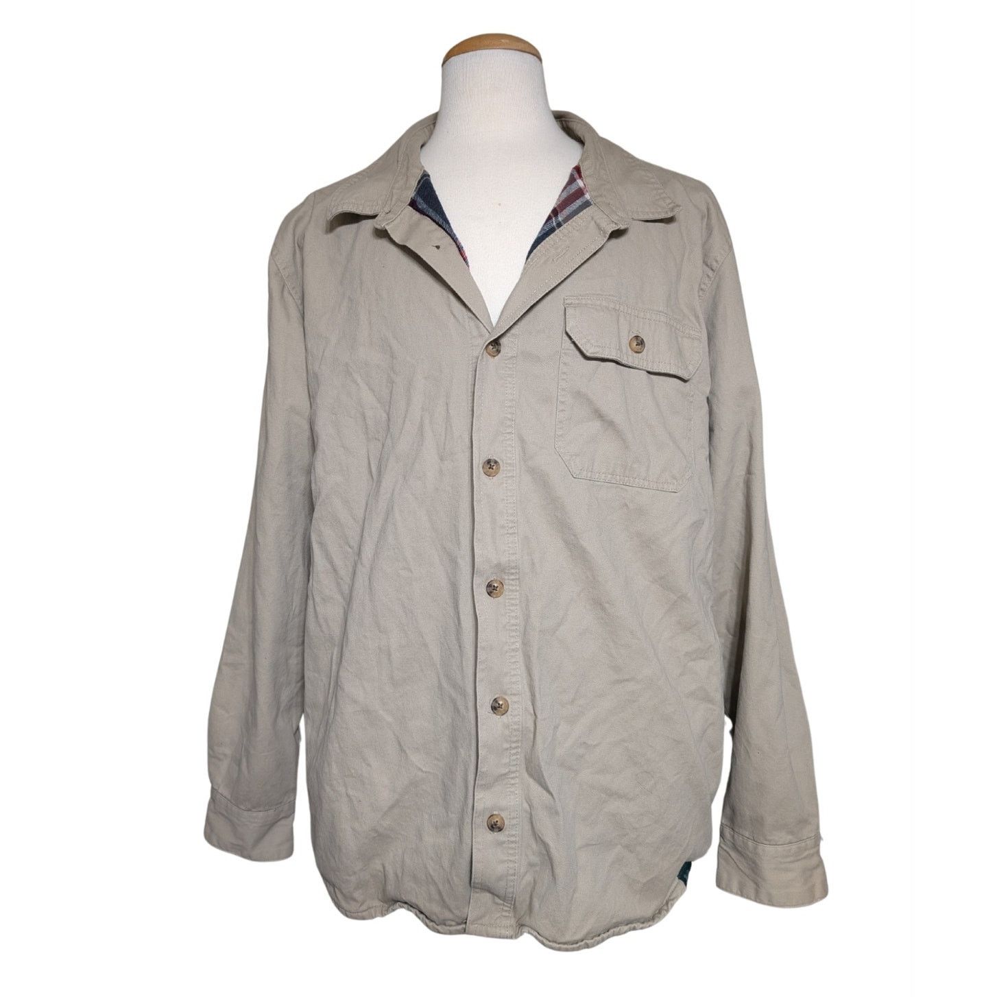 Other Vintage Woolrich Shirt Mens XL Shacket Plaid Lined Jacket Size US XL / EU 56 / 4 - 1 Thumbnail