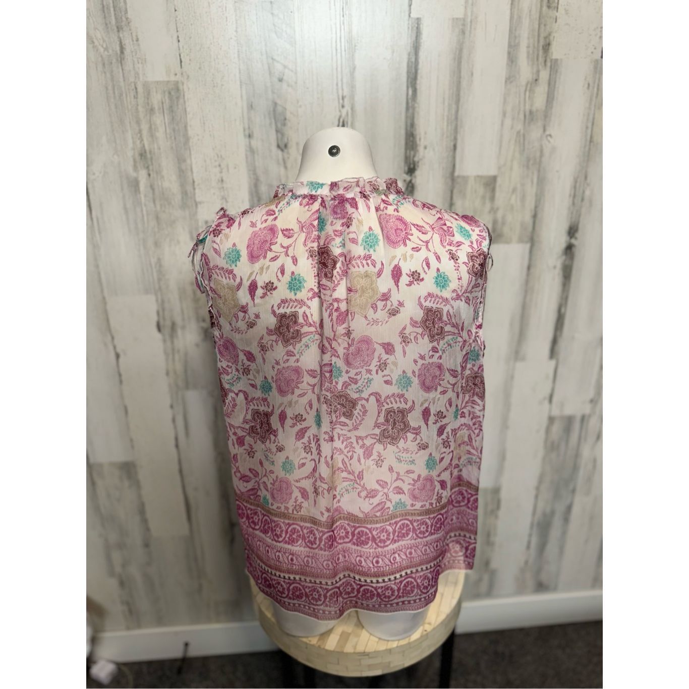 Sonoma Sonoma Floral Sleeveless Blouse Women’s Size L Pink Boho Lig Size L / US 10 / IT 46 - 5 Thumbnail