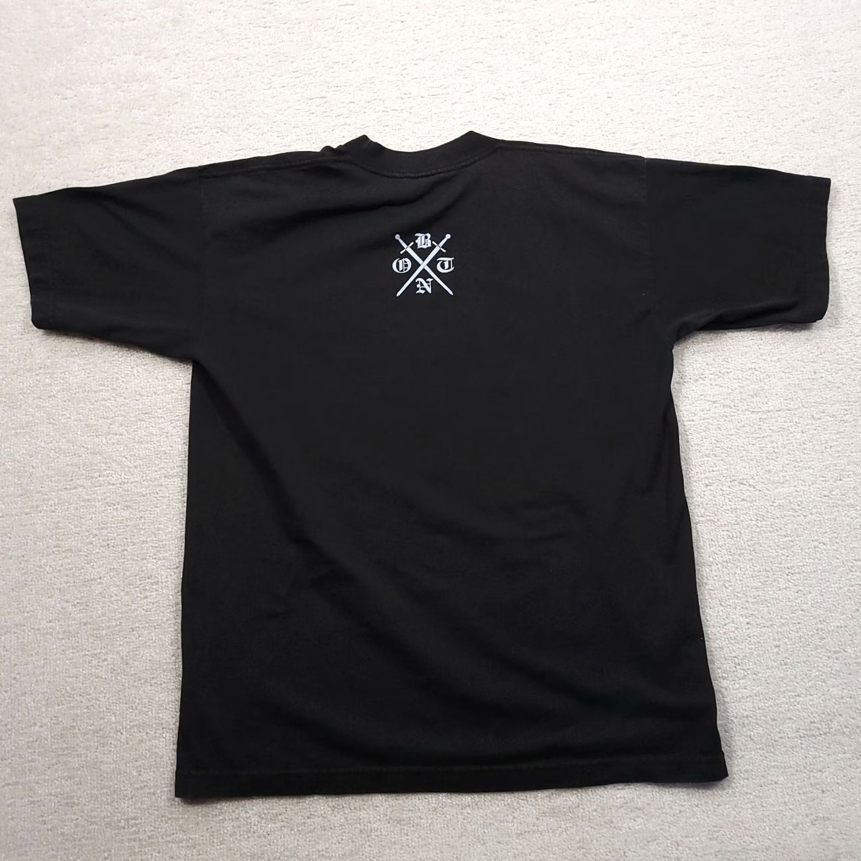 Vintage VINTAGE Baysides USA T Shirt Mens Large Black Home of The Brave Short Sleeve Size US L / EU 52-54 / 3 - 6 Thumbnail