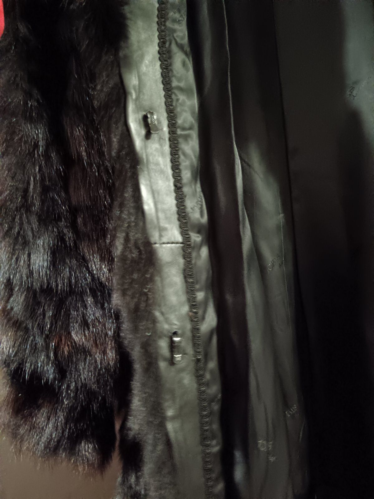 Other Vintage Real Fox Fur Coat Black Brown Luxury Size L / US 10 / IT 46 - 7 Thumbnail