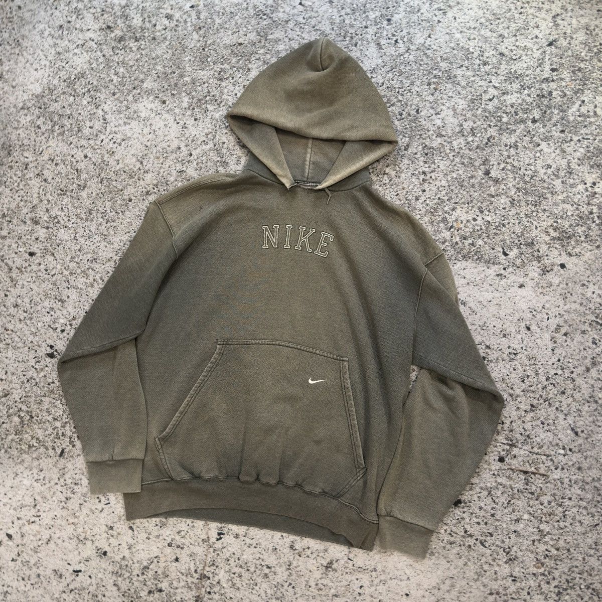 Nike Thrashed Faded Distressed Nike Hoodie ERD Grunge Chrome Size US L / EU 52-54 / 3 - 3 Thumbnail