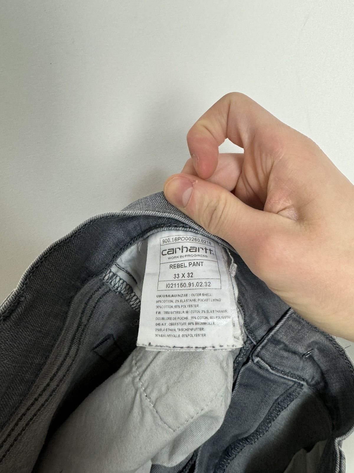 Carhartt Vintage sun faded distressed carhartt denim jeans workstyle Size US 33 - 14 Thumbnail