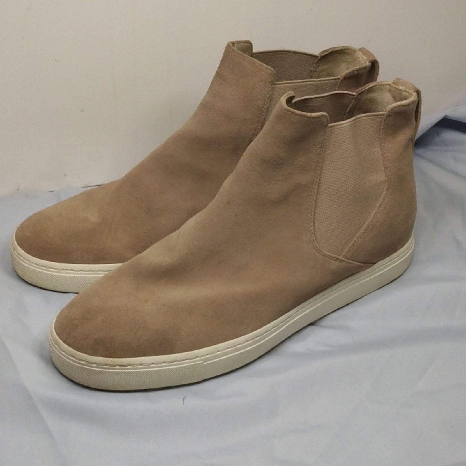 Vince Vince newlyn Suede High Top Booties woodsmoke color Size 8 Size US 8 / IT 38 - 1 Thumbnail