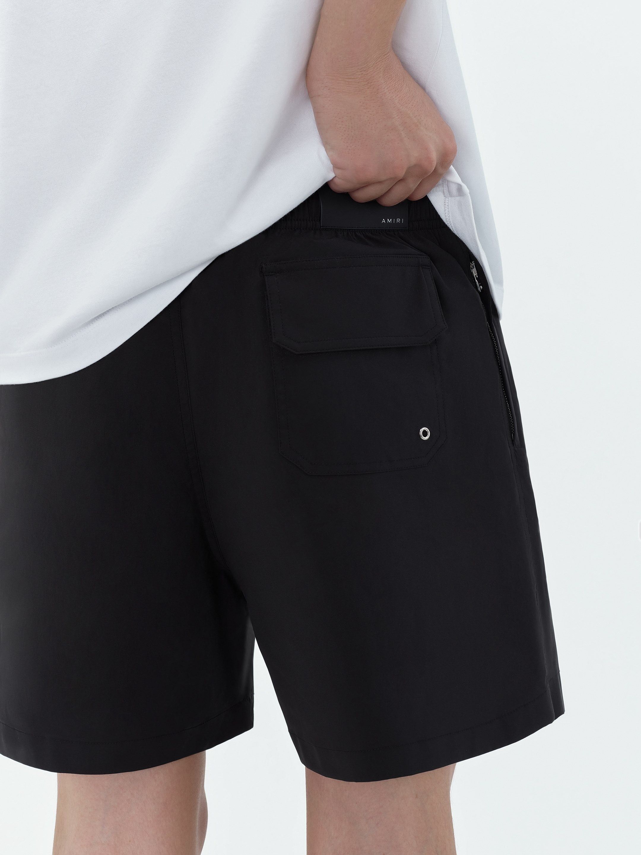 Amiri oc11z0425 Stack Swim Trunk Shorts in Black Size US 28 / EU 44 - 8 Thumbnail
