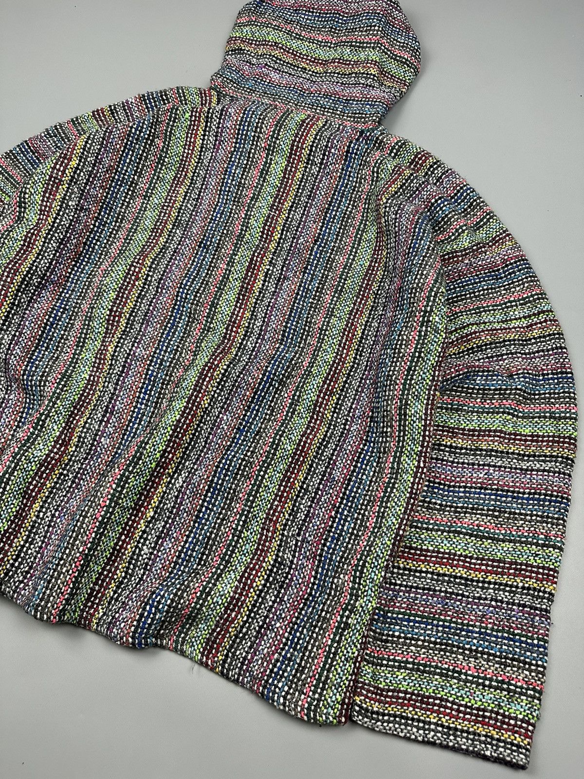 If Six Was Nine Vintage Artesanias Multi Colour Anorak Hooded Knitwear Size US XL / EU 56 / 4 - 4 Thumbnail