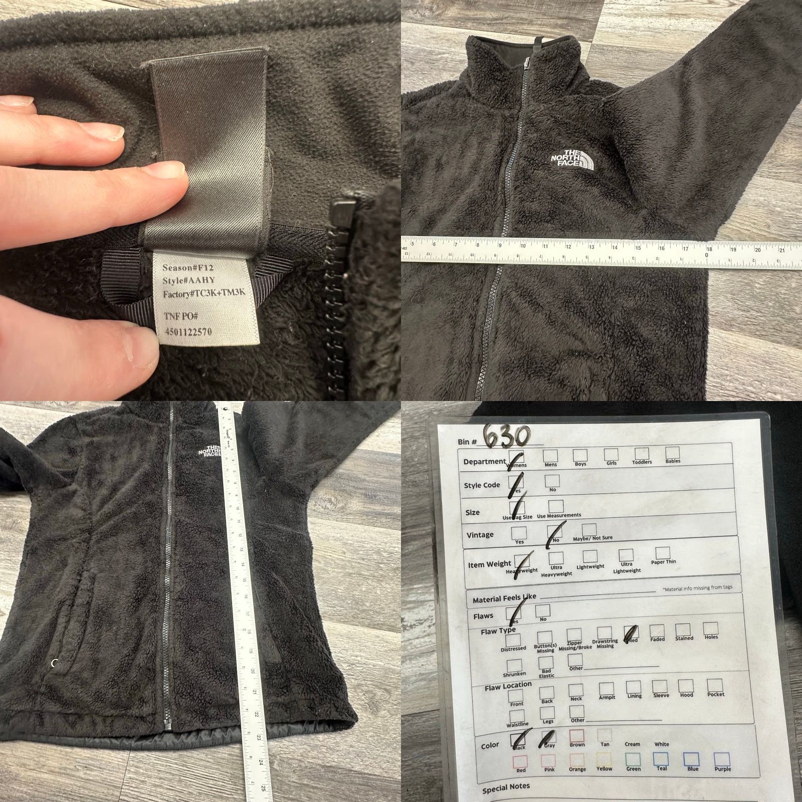 The North Face The North Face Osito Black Womens S Full Zip Mock Neck Fuzzy Fleece Jacket Cozy Size S / US 4 / IT 40 - 8 Thumbnail