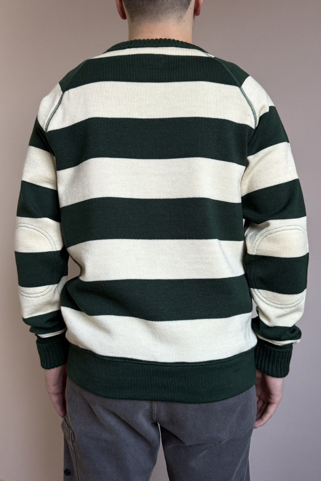 Dehen 1920 Dehen 1920 Wool Sweaters Striped Naval Crew Size US M / EU 48-50 / 2 - 13 Thumbnail