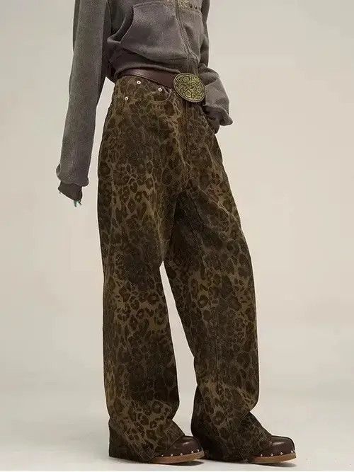 Japanese Brand × Vintage Vintage Leopard Jeans Women Denim Pants Size 27" / US 4 / IT 40 - 2 Thumbnail