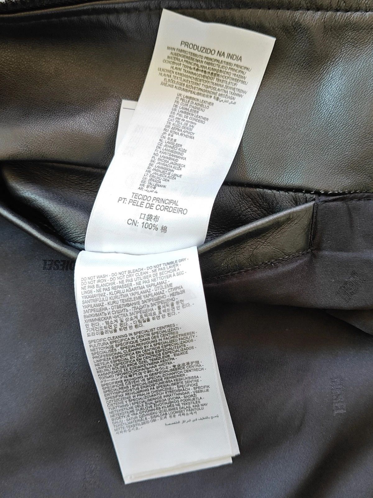 Diesel Diesel logo-embossed leather jacket FTP 5088 Size US XL / EU 56 / 4 - 9 Thumbnail