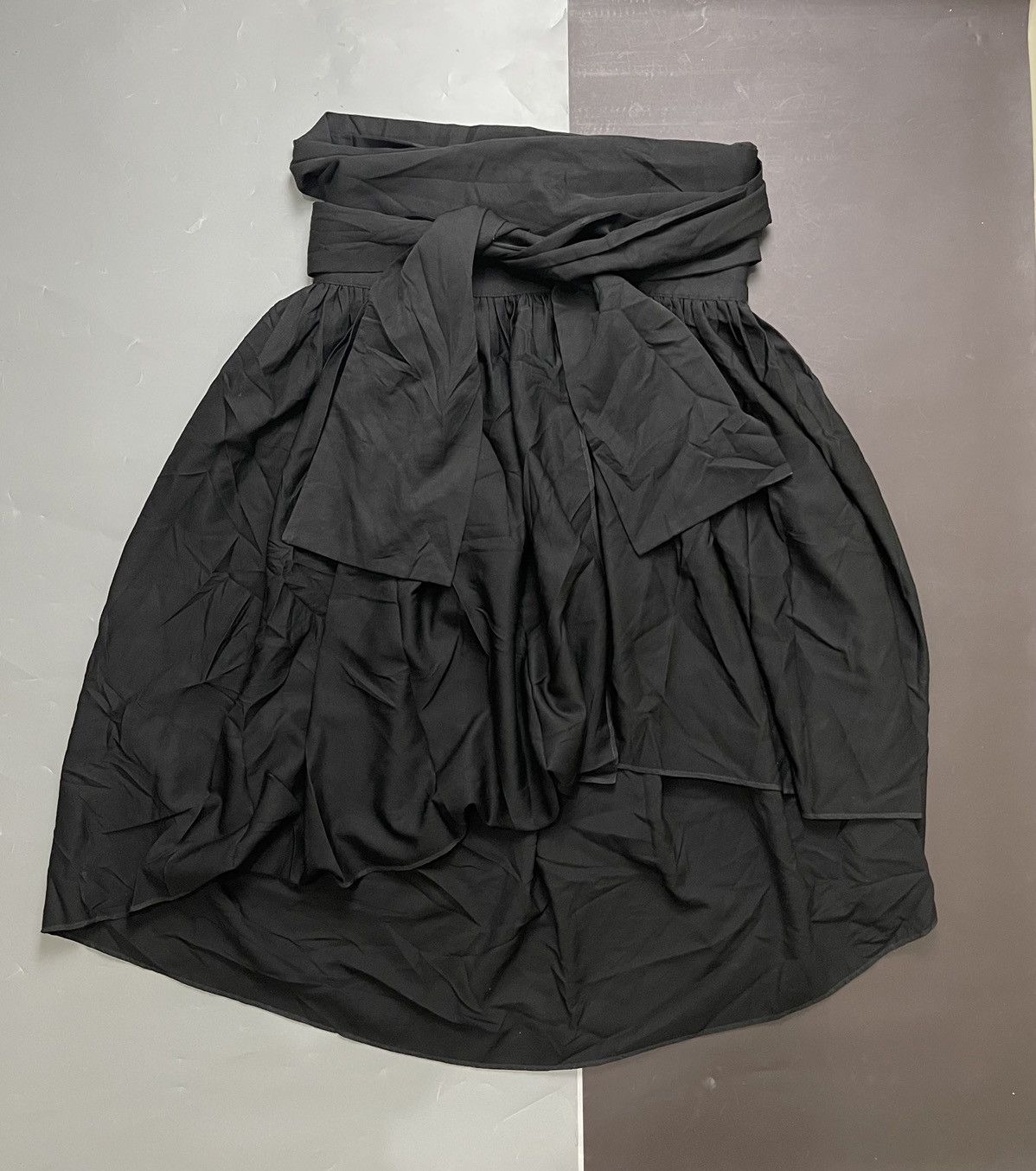 Yohji Yamamoto Y’s yohji yamamoto assymetric front tie wool skirt Size 30" / US 8 / IT 44 - 3 Thumbnail