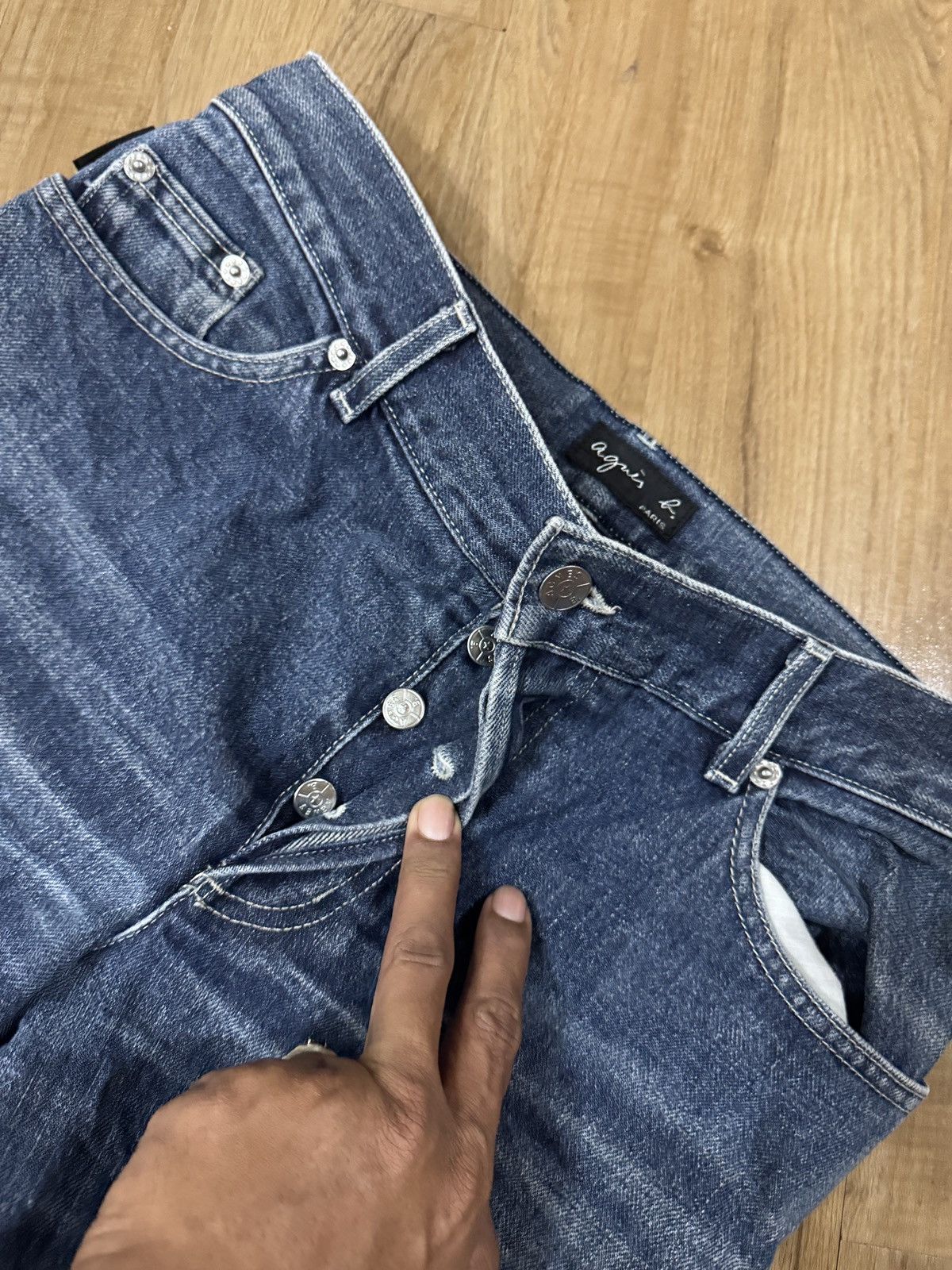agnes b. VINTAGE AGNES B JEANS Size US 31 - 2 Thumbnail