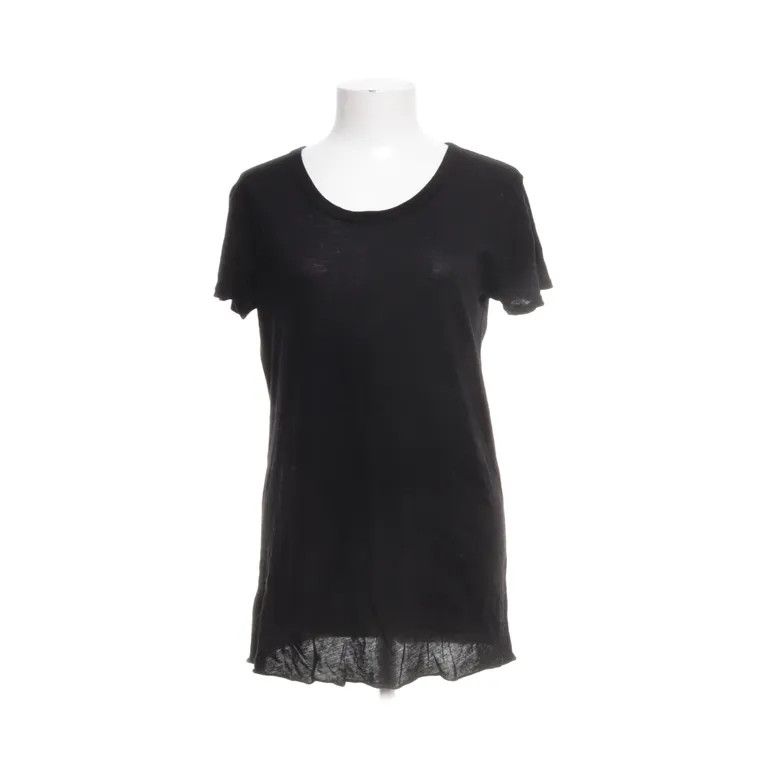 Enza Costa Semi-Sheer Scoop Neck T-Shirt Black Size M Size M / US 6-8 / IT 42-44 - 1 Thumbnail