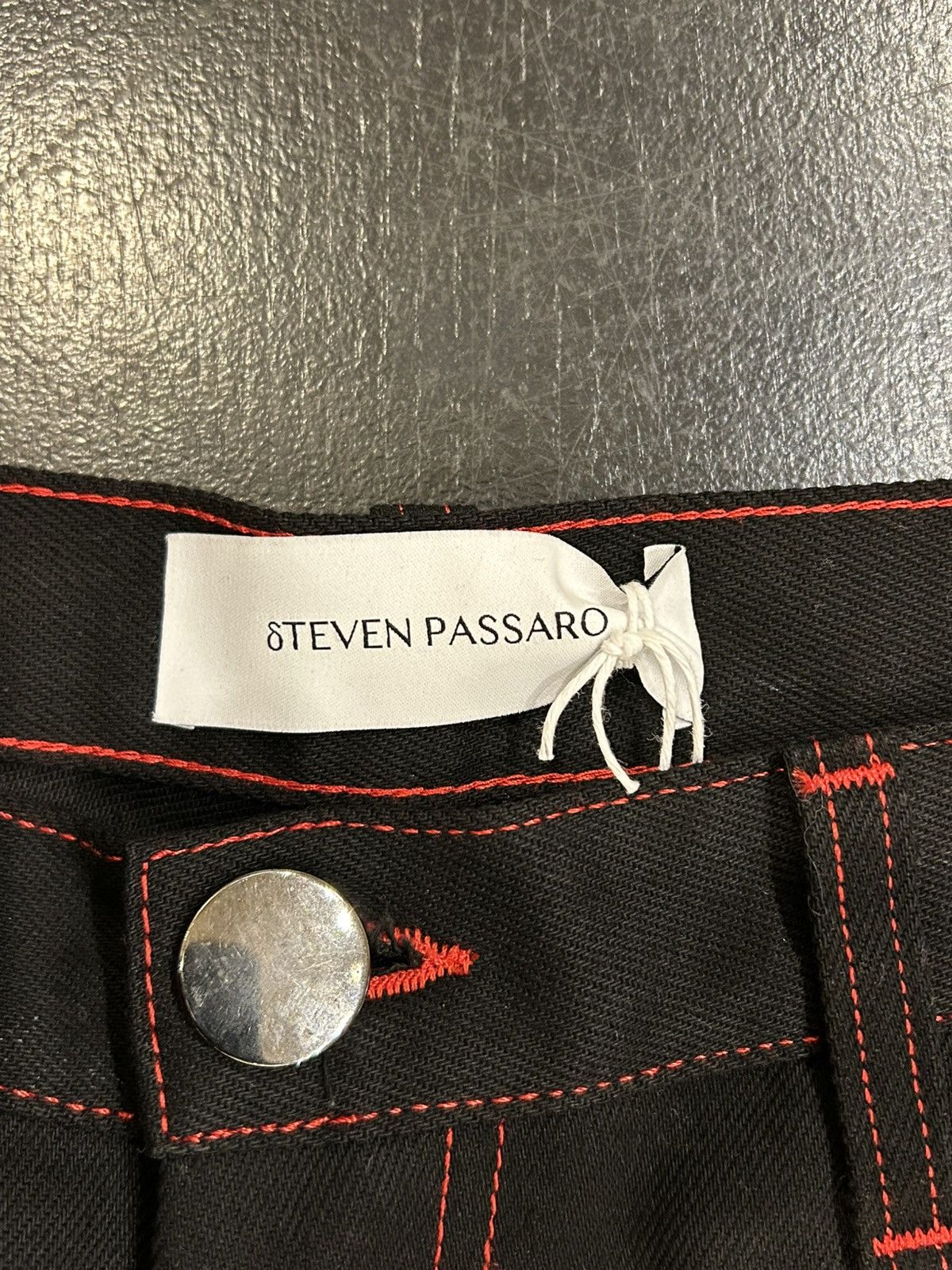 Other Steven Passaro Contrast Stitch Denim Shorts Size US 38 / EU 54 - 3 Thumbnail