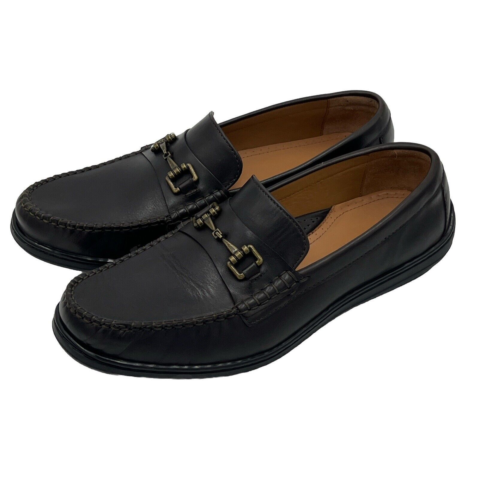 Cole Haan Cole Haan Mens Horse bit Loafer Shoes Dark Brown Leather ...