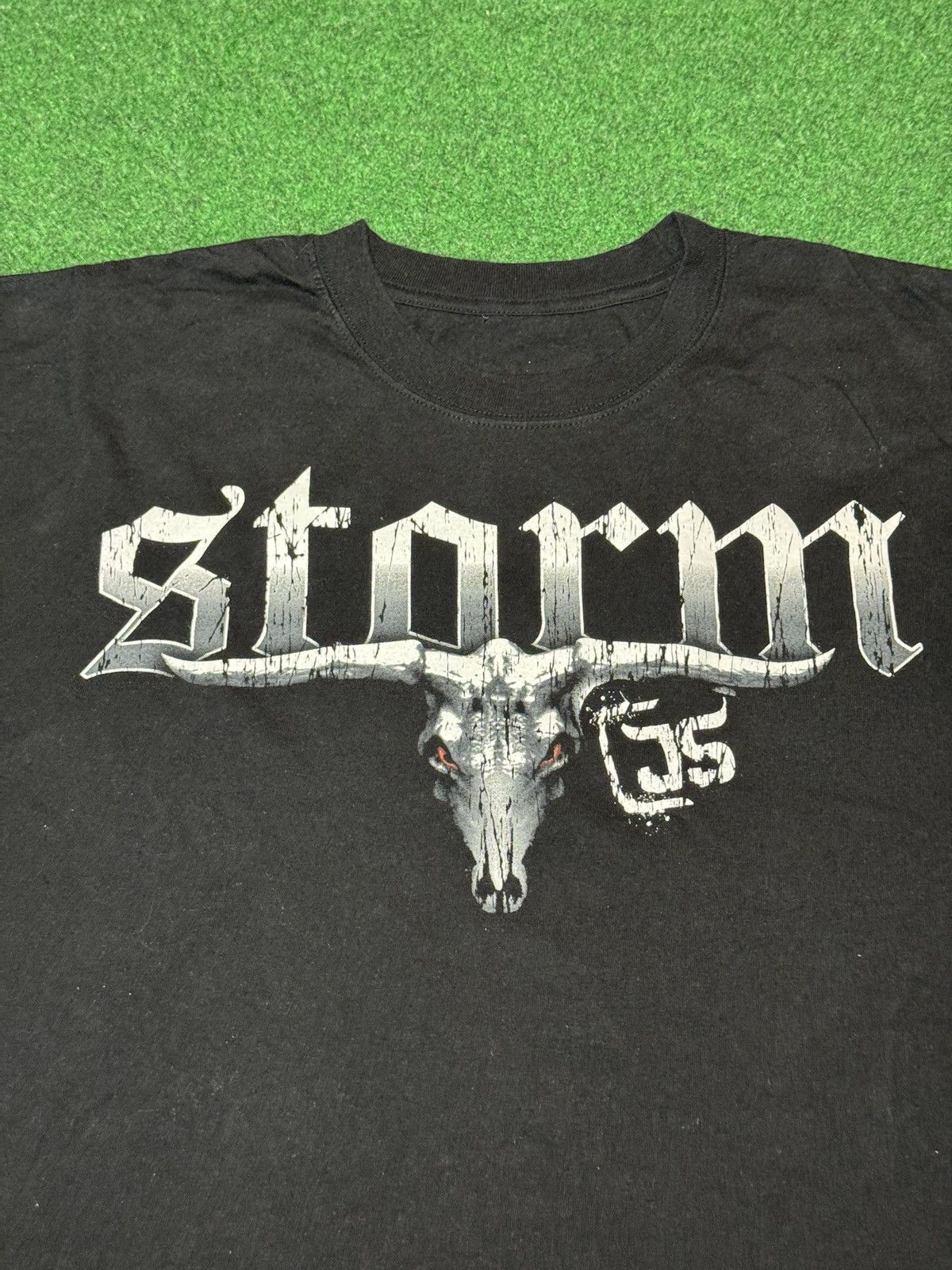 Vintage TNA Wrestling James Storm Cowboy Skull Long Sleeve T Shirt Size US XL / EU 56 / 4 - 2 Thumbnail