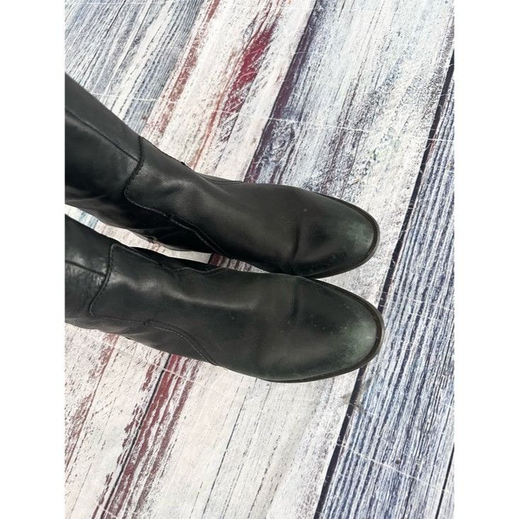Franco Sarto Franco Sarto Black Knee High Leather Boots “Cristo” Wide Sha Size US 9.5 / IT 39.5 - 2 Thumbnail