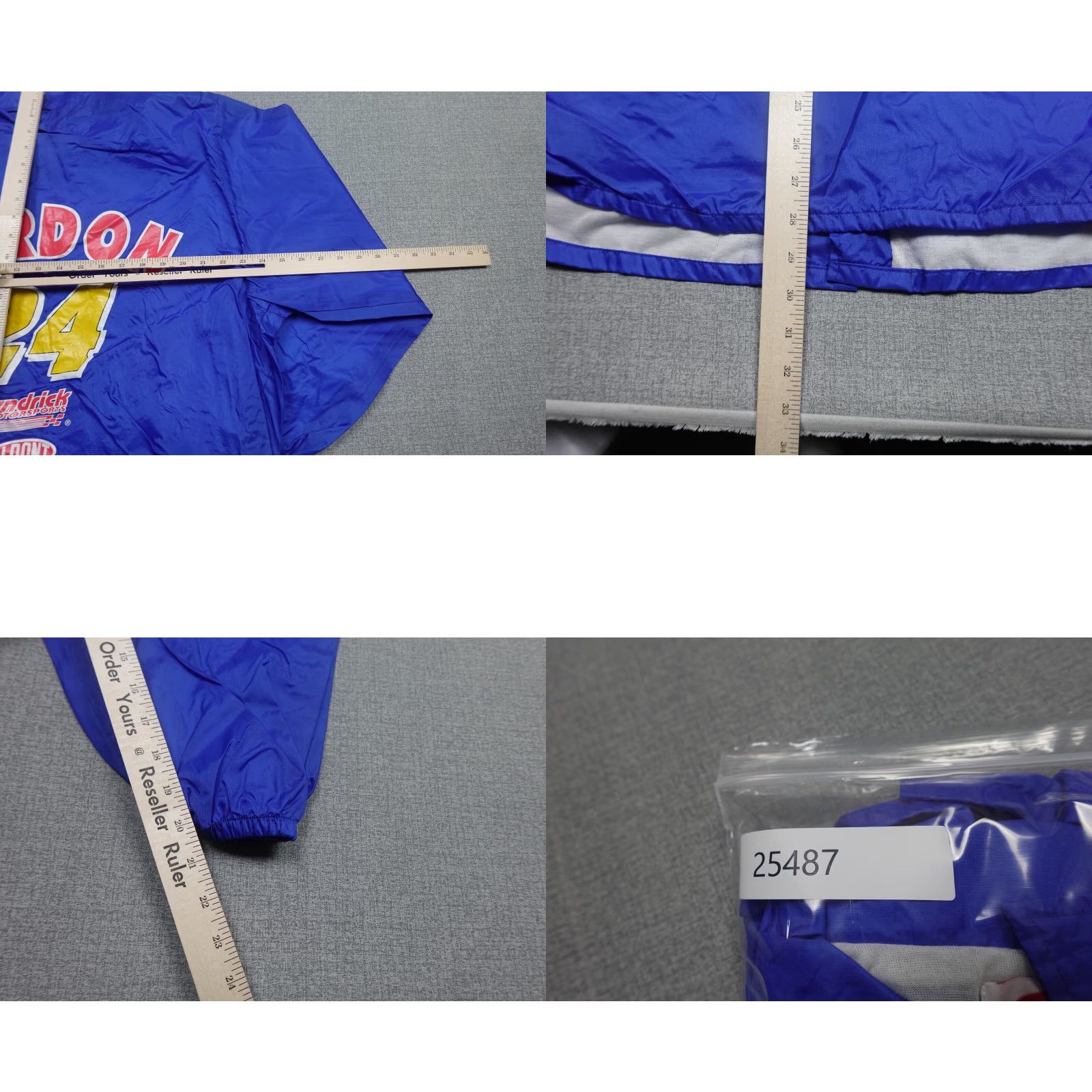 NASCAR VINTAGE Jeff Gordon Jacket Mens XL Blue Windbreaker Lined Nascar Swishy Snap Size US XL / EU 56 / 4 - 8 Thumbnail