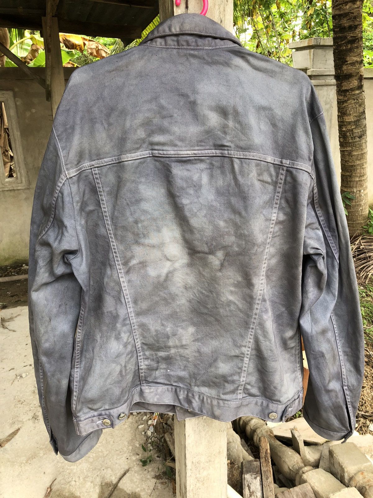 Hugo × Hugo Boss Hugo Distressed Denim Unique Colour Dye Jacket Size US XL / EU 56 / 4 - 3 Thumbnail