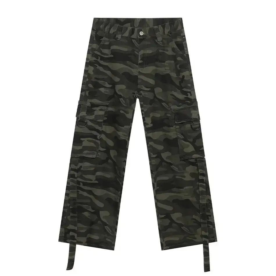 Japanese Brand Retro straight camouflage pocket jeans Size US 32 / EU 48 - 6 Thumbnail
