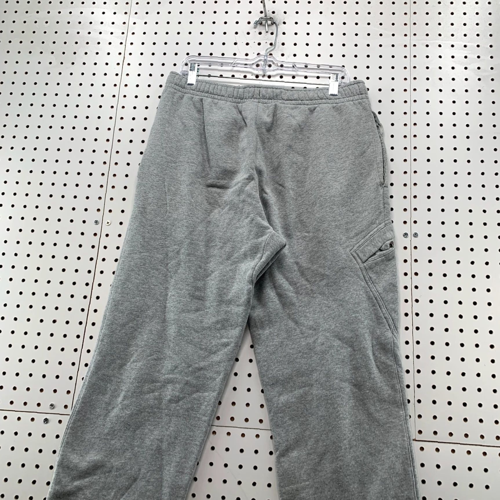 Nike VINTAGE Nike Gray Sweatpants Mens Large Gray Drawstring Fleece Fits 32x30 Size US 33 - 7 Thumbnail