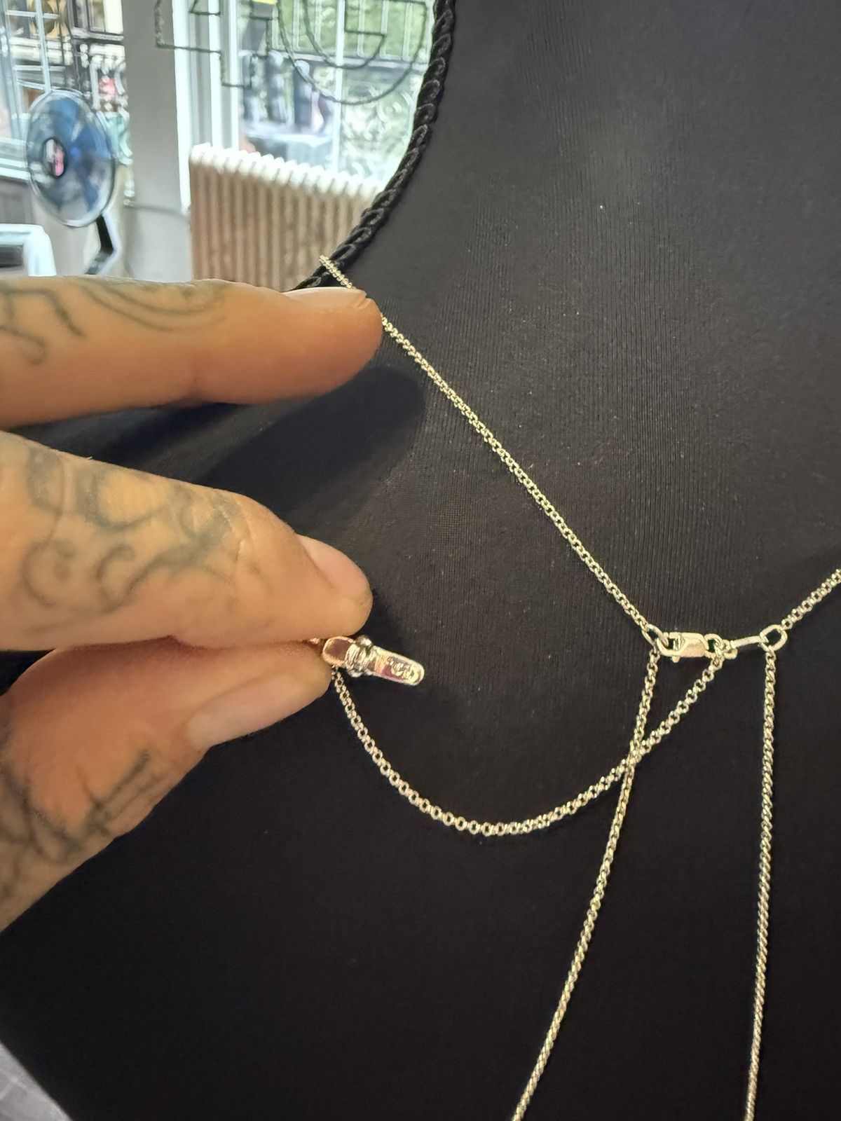 Chrome Hearts 1 of 1 FULL BODY CHAIN MULTI CROSS SILVER Size ONE SIZE - 17 Thumbnail