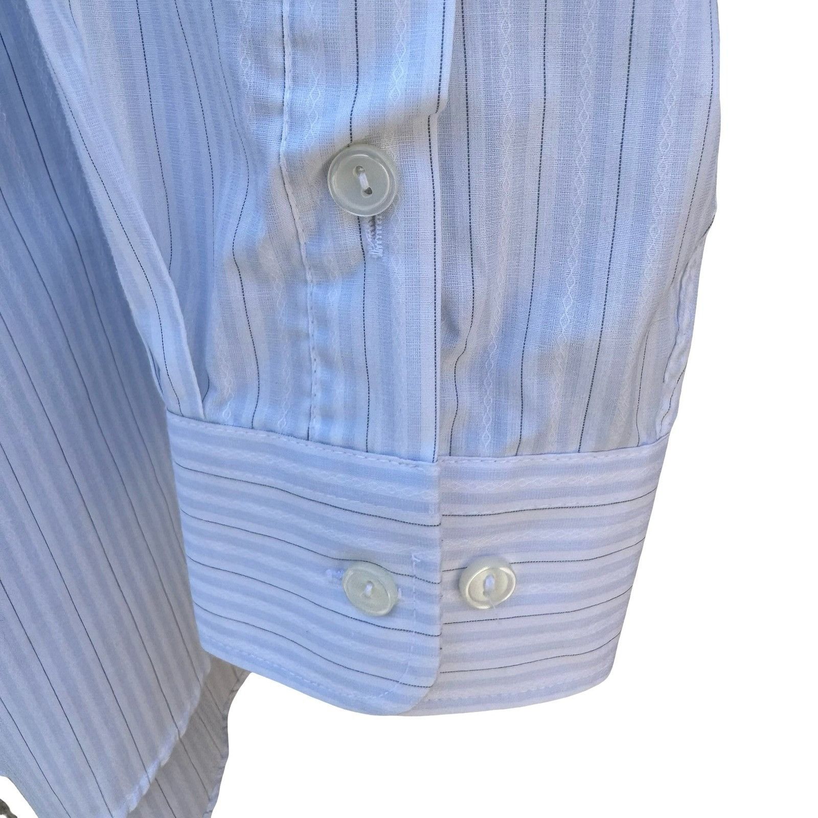 Other Daedo Mens Light Blue Pinstripe Button Down Shirt Long Sleev Size US L / EU 52-54 / 3 - 6 Thumbnail