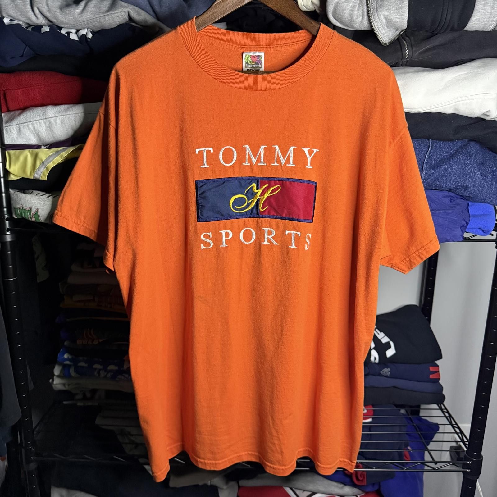 Tommy Hilfiger Vintage 90's Tommy Sport Embroidered T-shirt Size US XL / EU 56 / 4 - 1 Thumbnail