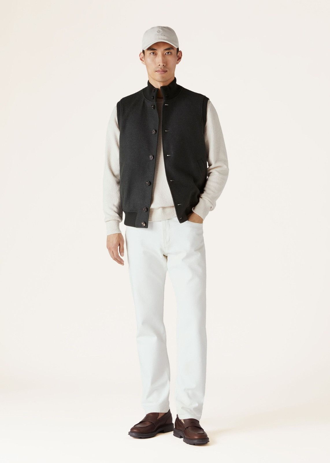Loro Piana o1srvl11e0325 FAI8975 Vest in Dark Grey Size US M / EU 48-50 / 2 - 6 Thumbnail