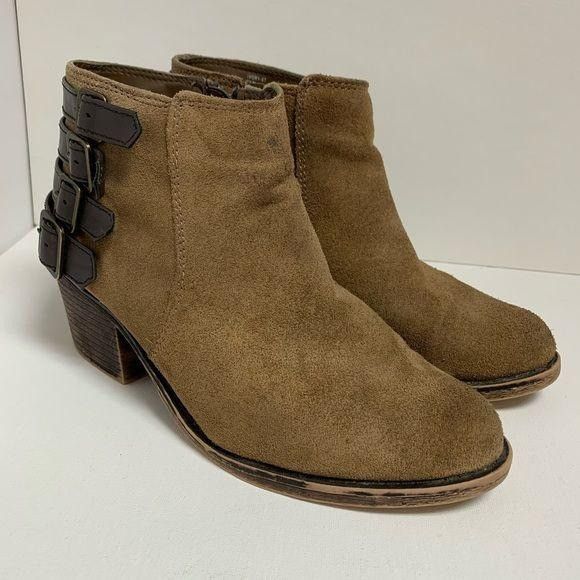 Other Coach and Four Tan Suede Leather Buckle Bootie Size US 7.5 / IT 37.5 - 1 Thumbnail