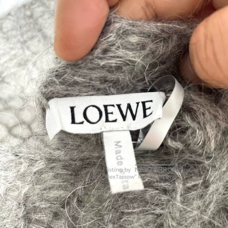 Loewe Loewe Classic Logo High-End Grey Openwork Crewneck Long Sl Size XS / US 0-2 / IT 36-38 - 4 Thumbnail