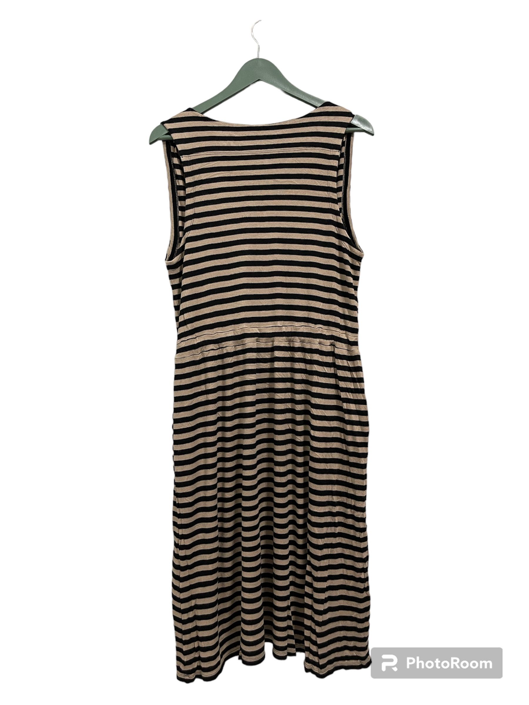 Yohji Yamamoto Y’s For Living By Yohji Yamamoto Striped Midi Dressess Size M / US 6-8 / IT 42-44 - 2 Thumbnail