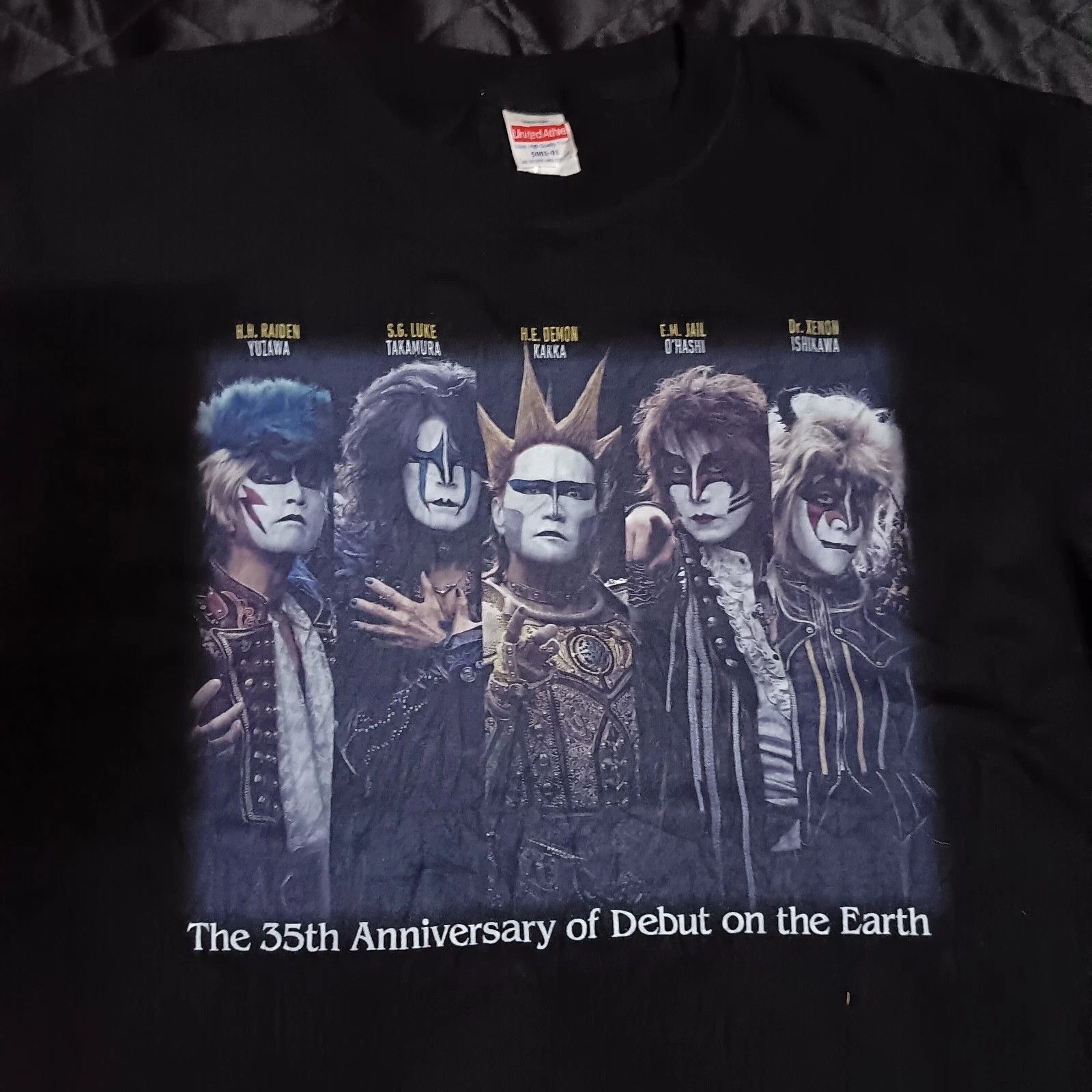 Band Tees Seikima-II 聖飢魔II 35 Anniversary Japanese Metal Rock Band Tee Size US L / EU 52-54 / 3 - 2 Thumbnail