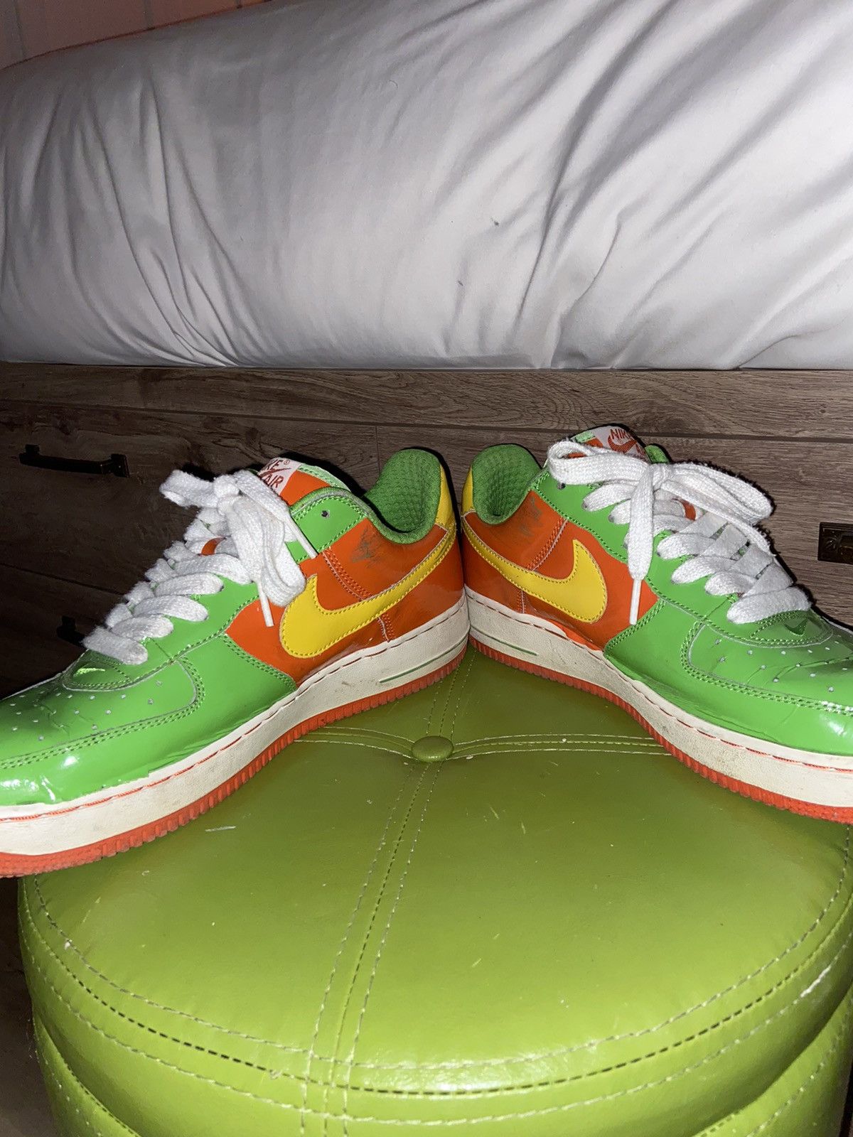 Nike Nike af1 Citrus 2006 Size US 10.5 / EU 43-44 - 7 Thumbnail