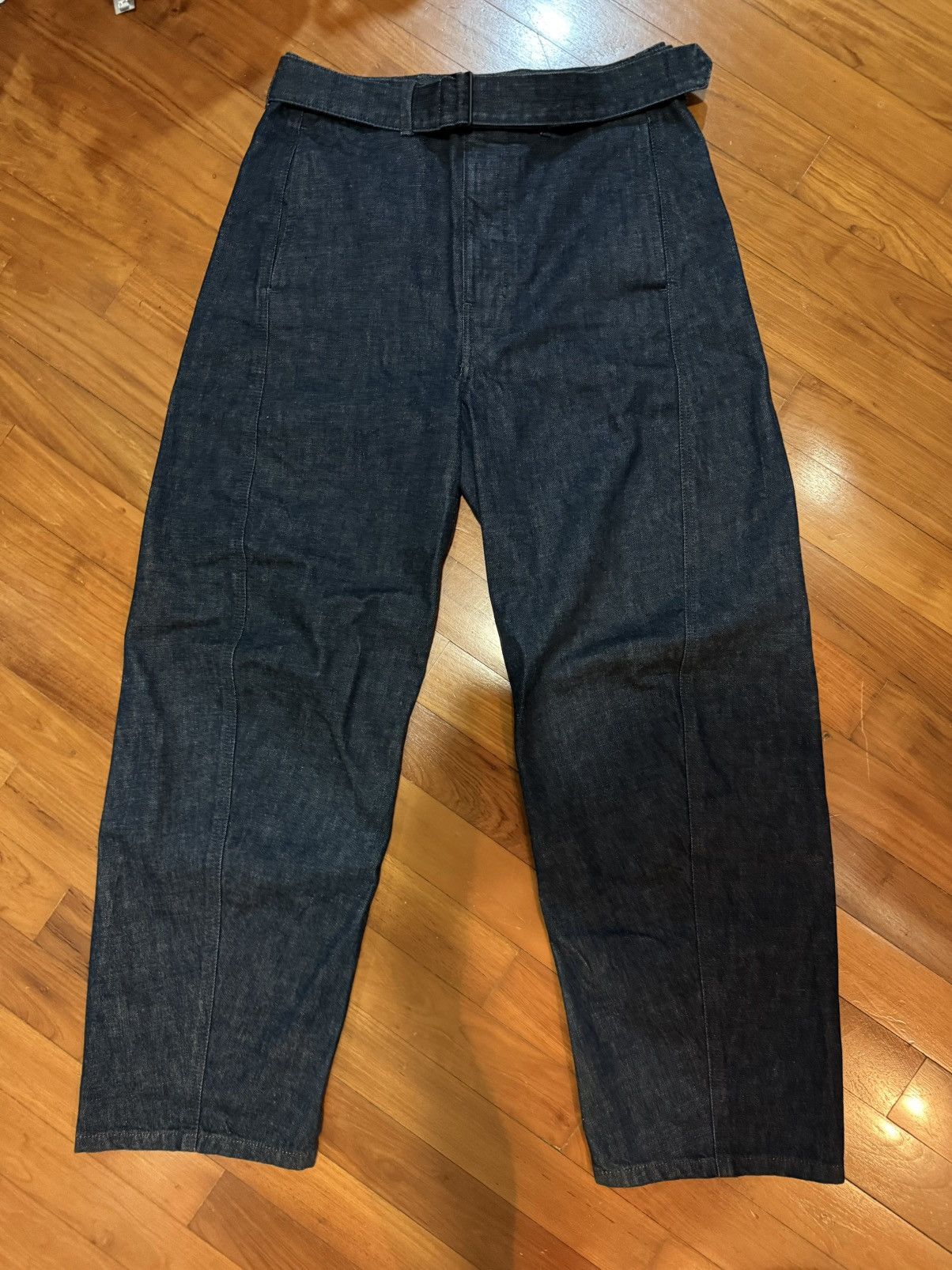 Lemaire Lemaire FW24 Twisted Belted Pants Indigo Size US 32 / EU 48 - 1 Thumbnail