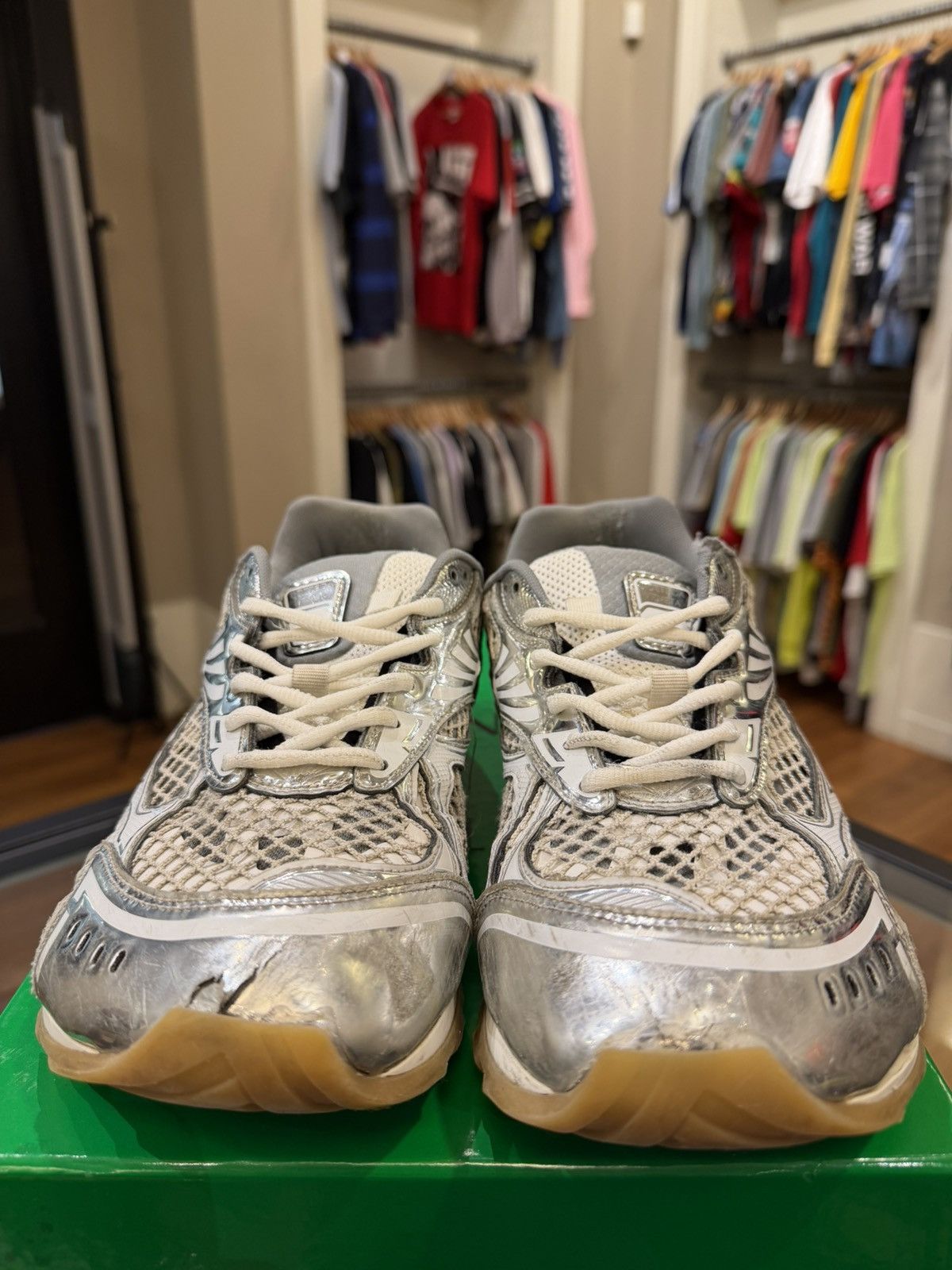 Bottega Veneta Bottega Veneta Orbit Sneakers - White Silver Size US 10 / EU 43 - 5 Thumbnail