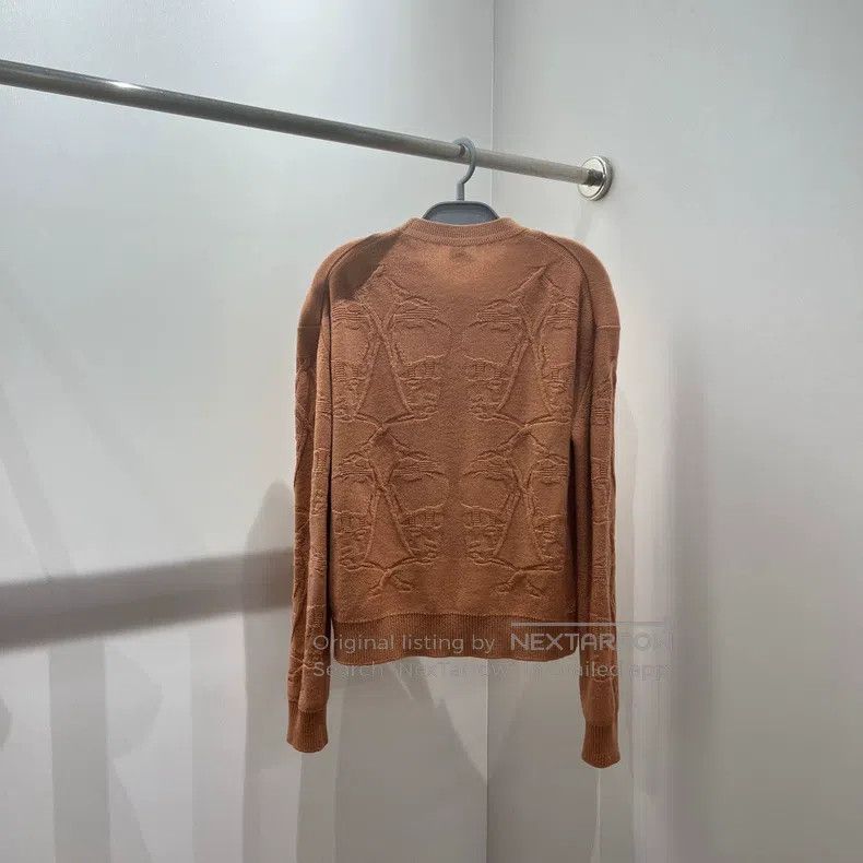 Hermes Hermes Wool cashmere blend knitted cardigan Size S / US 4 / IT 40 - 2 Thumbnail